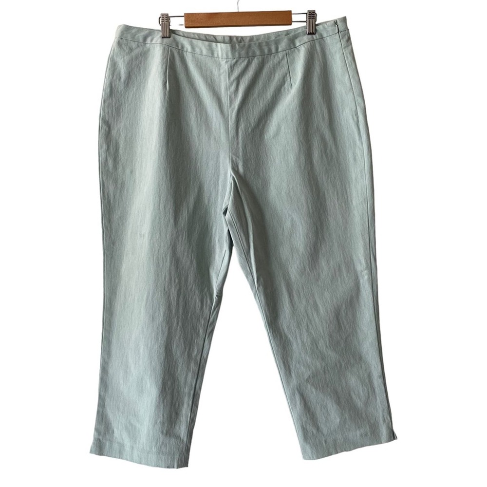J. Jill Cropped Ankle Jeans in Light Mint Green